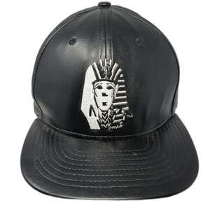 Last Kings Snapback Black One Size Pharaoh King Tut Egyptian Vegan Leather Hat